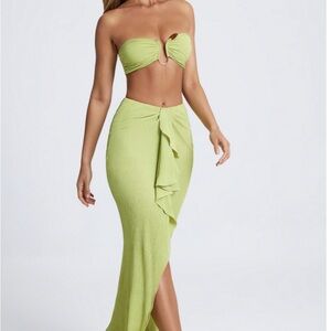 Oh Polly Lime Green Maxi Dress